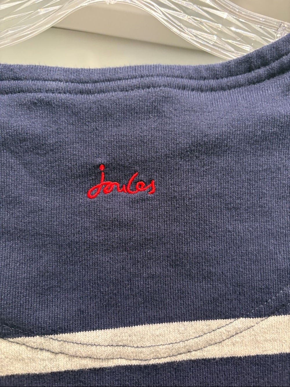Joules Navy Long-Sleeve Striped Top - Picture 6 of 6